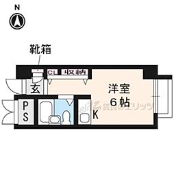 文華堂ビル ワンルームの間取図画像