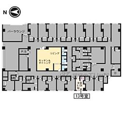 叡山電鉄叡山本線 茶山・京都芸術大学駅 徒歩11分の賃貸マンション 2階ワンルームの間取り