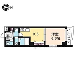 グランドパルティール3 1Kの間取図画像