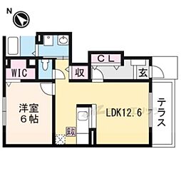 近江鉄道近江本線 日野駅 バス13分 日野川ダム口下車 徒歩3分の賃貸アパート 1階1LDKの間取り