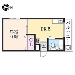 ａｘメゾン 1階1DKの間取り