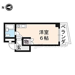 シャトレパインズレーク ワンルームの間取図画像