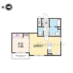 マキ・リヴェール栄 1階1LDKの間取り