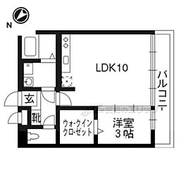 JR東海道・山陽本線 瀬田駅 徒歩3分の賃貸アパート 1階1LDKの間取り
