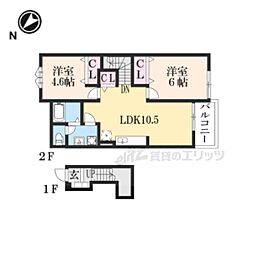 間取図画像 2LDK