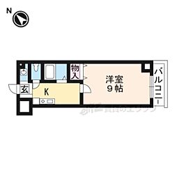 JR東海道・山陽本線 瀬田駅 徒歩13分の賃貸マンション 3階1Kの間取り