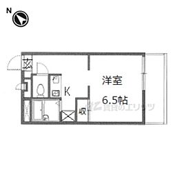 レオパレスシュピール ワンルームの間取図画像