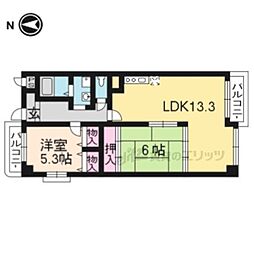 ガイア萱野浦 2LDKの間取図画像