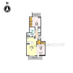 BORD DU LAC SOERI 2LDKの間取図画像