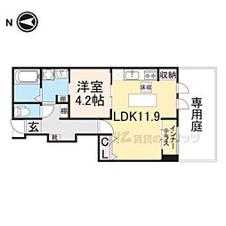 Woodstock Nest 1LDKの間取図画像