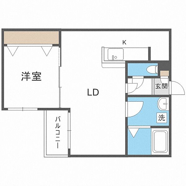 Ｌｅｉａ麻生 ｜北海道札幌市北区北三十八条西8丁目(賃貸マンション1LDK・5階・36.63㎡)の写真 その2