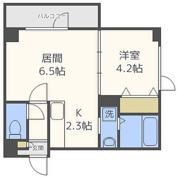 Ｐｒｏｓｐｅｒｉｔｙ ｜北海道札幌市豊平区西岡四条5丁目(賃貸マンション1LDK・2階・30.22㎡)の写真 その2