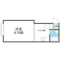 カルチェラタン  ｜ 北海道札幌市手稲区前田六条16丁目（賃貸アパート1DK・1階・21.46㎡） その2