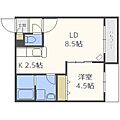 ラパス平岸2階5.2万円