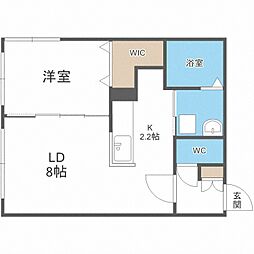 ドルチェ 1LDKの間取図画像