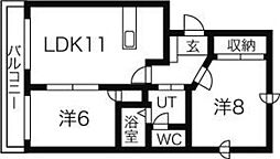 ショパンシャトー山の手 2階