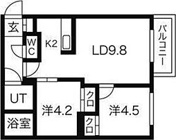 フォルトゥーナ学園前 4階/-