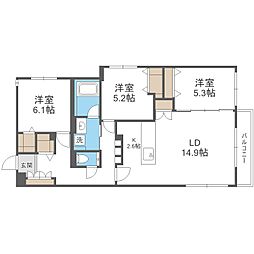グレン山鼻 3階/-