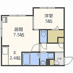 ノーチェ 1LDKの間取図画像