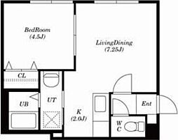 セントラルリッツサーティー 1LDKの間取図画像