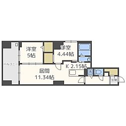MODENAFINEST 2LDKの間取図画像