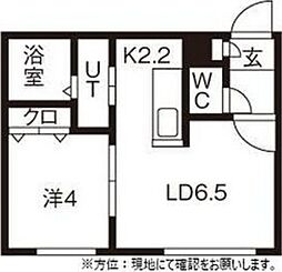 エール平岸 1LDKの間取図画像