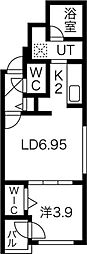 LOTUS大通公園 1LDKの間取図画像
