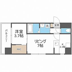 MODENACENTRO 1LDKの間取図画像