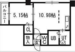 ミリオンスカイ・手稲ステーション 1LDKの間取図画像