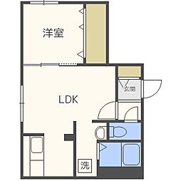 エアフォルク八軒 1階/-