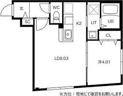 RITZGRANDE中島公園 1LDKの間取図画像