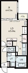 ZweitLogik 1LDKの間取図画像