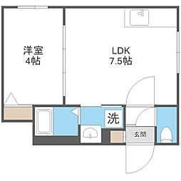 ラフィーネ発寒南II 4階/-