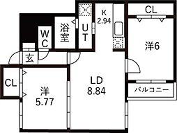 JR学園都市線 八軒駅 徒歩6分 4階/-