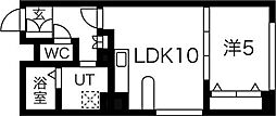 プライムアーバン大通公園1 1LDKの間取図画像