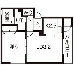 札幌市営東西線 発寒南駅 徒歩4分 2階/-