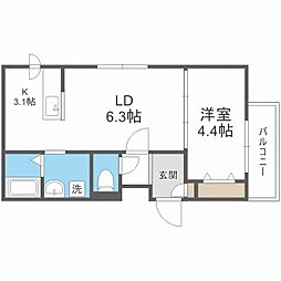 メニーズコート東屯田通 4階/-