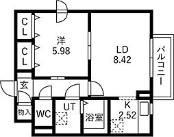 スカイハイツII学園前 1階