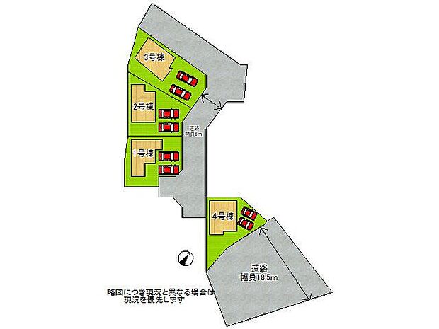 全4区画、好評分譲中! 1号棟!