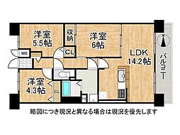 間取図画像 3LDK