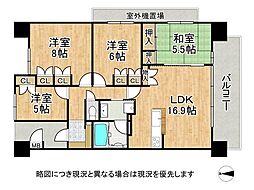 ミラキタシティ姫路 4LDKの間取図画像
