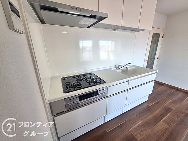 収納が充実しており、キッチン用品をすっきりと整理できる便利な空間です
