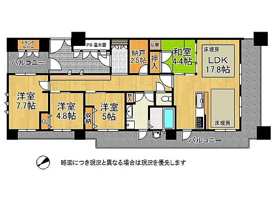 間取り セフレ高砂　中古マンション 6階/-