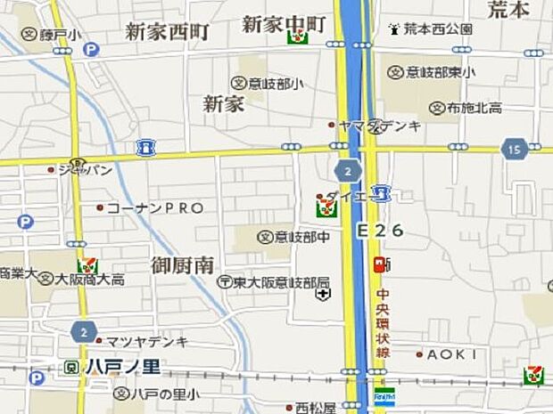 近鉄難波・奈良線 八戸ノ里駅まで 徒歩13分(3K)のその他画像