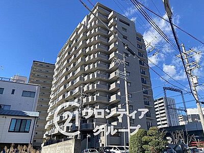 外観：14階建てマンションの7階部分です！最寄り駅から徒歩5分圏内！