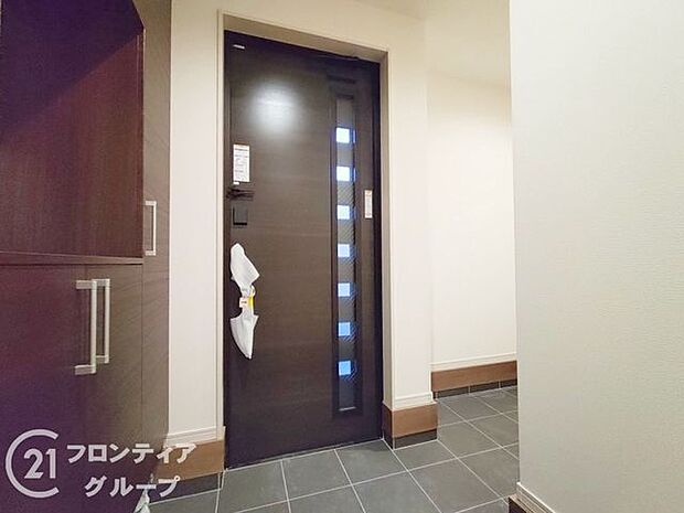 玄関は防犯性の優れたダブルロックドアです!