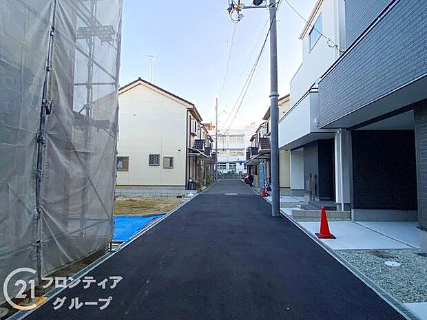 現地写真更新！現地ご案内とともに住宅ローンのご相談も承ります！実際の道路幅や雰囲気は、ぜひ一緒に現地で確認いたしましょう