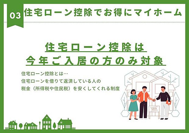 (3)住宅ローン控除制度の詳細はお気軽にお問い合わせください