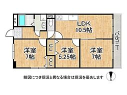 間取図画像 3LDK