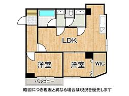 タウンハイツ加美 2LDKの間取図画像